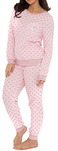 Wingwalker Pyjama Femme Disney Aristochats Pyjama Long en Gaufre pour Femme Rose Medium