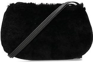 Fred de la Bretoniere Women's Elle Furry Cross Body Crossbody Bag, Black