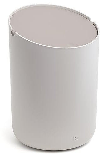 Kazai.® Pequeña Papelera 'Tove' - 1,5L | Exclusivo Mini Cubo de Diseño de Berlín | Para el Baño, la Cocina y como Cubo de Mesa | Antideslizante, Cubo Interior | Taupe (claro), Taupe