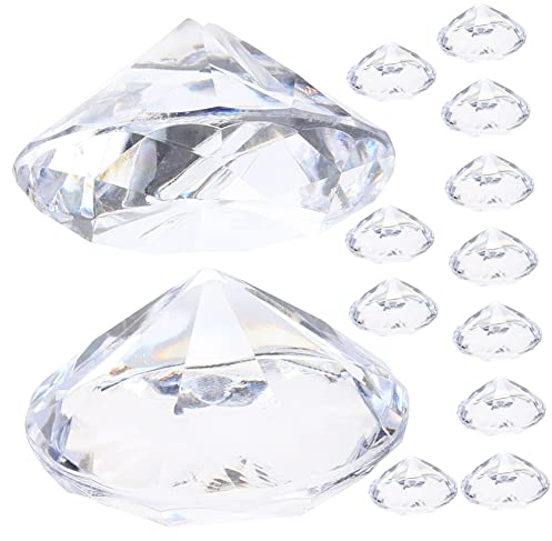Baluue 12st Diamond Position Kartenhalter Diamant-tischkarten-clips Inhaber Von Tischnummern Diamanthochzeitsdekorationen Tischbildclips Tischhalter Hochzeitskarte Schreibtisch Acryl
