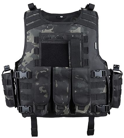 ACEXIER Molle Airsoft Taktische Weste Platte Träger Swat Angeln Jagd Paintball Weste Militär Armee Rüstung Polizei (BCP)