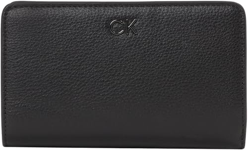 Calvin Klein Damen Geldbörse Medium Bifold aus Kunstleder, Schwarz (Ck Black), Einheitsgröße