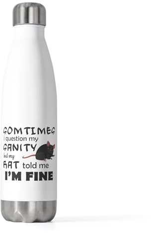 Einzigartige Creepy Pets Enthusiast Buck Mouse Capon Lover Lustige Mäuse Fell Eltern Angst Tiere Liebhaber 590 ml Isolierte Flasche 590 ml