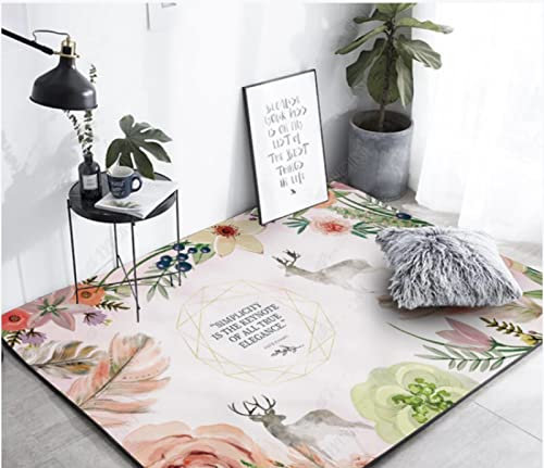 The carpet Tappeto moderno in poliestere facile da pulire Modern Art,tessuto piatto con retro antiscivolo, tappeto antiscivolo e resistente 160X230cm(63X103inch)