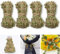 Forreen Buchsgirlande Künstlich Mini, 4 Rollen/40m Juteschnur mit Blatt Buchsbaumgirlande Blatt Blätter Rebe Dschungel Deko für DIY Kopfbedeckungen, Taschen, Girlande, Hochzeit Party