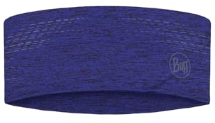 BUFF®| DryFlx® Stirnbänder Männlich Weiblich Erwachsene, Schnell trocknend, Elastisch, Reflektierend, Nocturne, Hell, Sichtbarkeit, Laufen, Einheitsgröße, Blau sea
