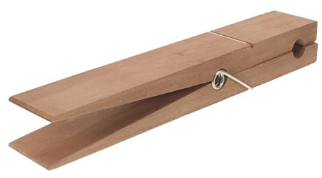 GREENADSCAPE Soporte para Toallas De Madera Gigante Clip De Baño Rack De Toallas Rústico Organizador De Baño Sin Taladro Y