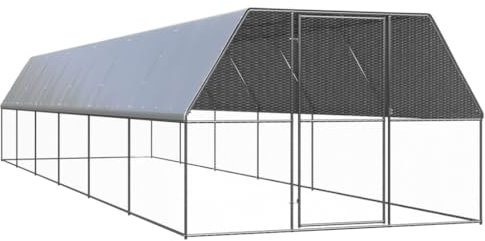 Willood Outdoor-Hühnerkäfig 3x12x2 m Verzinkter Stahl