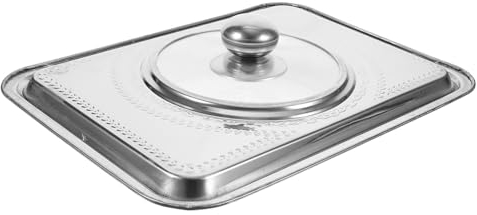 Alipis Cubierta De Bandeja Rectangular De Acero Inoxidable Cubierta De Bandeja De Pescado A La Parrilla Cubierta De Barbacoa Cubierta De Bistec Cubierta De Plato A Prueba De Aceite