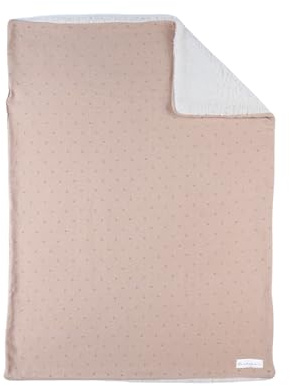 NOUKIE'S Strickdecke mit Sherpa – Mix & Match – Rosa – 75 x 100 cm