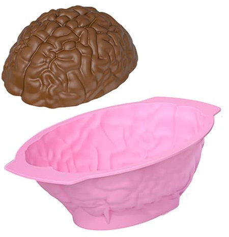 Gehirn Kuchenform | Silikon-Kuchenformen für menschliches Gehirn Backwerkzeuge Kuchendekoration Backwerkzeuge Gehirn Kreative Halloween P