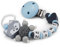 kleinerStorch Kette personalisiert mit Namen für Mädchen & Jungen | VIELE FARBEN | Baby Geschenk zur Geburt & Taufe | Fuchs (blau)