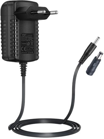 Security-01 Adaptateur d'alimentation AC vers DC 5V 2A, fiche 3,5mm x 1,35mm avec Embout de Connexion 5,5mm x 2,1mm