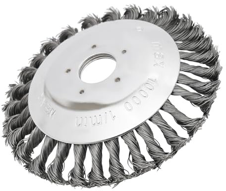 6 Zoll Freischneider Trimmerkopf Drahtkegel-Freischneider zum Unkrautjäten von Moos Unkraut Brombeere im Garten Strimmerbürste für Freischneider und Unkrautvernichter im Garten 15.4 * 15.4 * 4cm