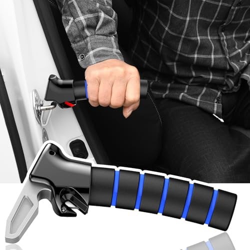 SYMYNELEC Car Door Handle for Elderly: Non-Slip Grip and Sturdy Assist Support - Fits Most Vehicles for Easy Getting in and Out of Car - Helpful for Seniors Handicapped Pregnant Women Children