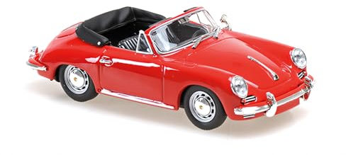 Minichamps 940062331 - Porsch. 356 C Cabriolet Red 1965 - maßstab 1/43 - Modellauto