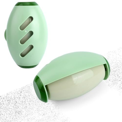 2 Stück Wiederverwendbare Fusselrolle, Waschbare Fusselrolle Mini-Fusselrolle in Reisegröße Wiederverwendbarer Fusselrollerball Tragbare Reise-Fusselrolle für Kleidung Sofas Haare (Grün)
