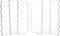 Halinuia Lot de 6 Grattoir à Gâteau en Acrylique Transparent, Peignes de Décoration de Gâteau, Gâteau Grattoir Décoration Peigne pour Crème, Gâteau, Pâtisserie, Décoration DIY
