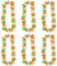 6 x St Patricks Day Lei Garlands – Ireland Flag Colours Flower Necklaces – Adults Irish Fancy Dress Party Costume Accessories Multipack for Men & Women