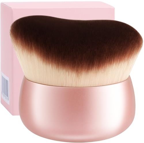docolor Extra Große Body Makeup Bürste 64 mm Breitkopf Kabuki Pinsel Rosa | für Selbstbräuner, Bronzer & Sonnencreme, Perfekt für Körper, Gesicht & Rücken Anwendung - Tierversuchsfrei