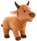 TOPLITHE Zärtliches Stier Kuscheltier, Weiches Kuh Tier Plüschtier Lebensecht Design Kuscheliger Begleiter Geschenk for Kinder und Tierliebhaber(25CM/9IN)