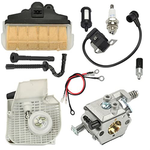 Jodriva Kit de Filtro de Aire de carburador, Arranque de Retroceso de bujía, for Motosierra STIHL, 021 023 025 MS210 MS230 MS250 OEM 11230801802 1123120 bujía para desbrozadora