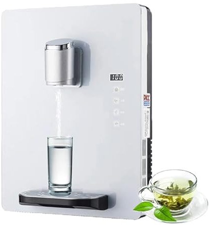 Fontaine à Eau électronique 2200 W Avec Sécurité Enfant, Unité Murale Alimentée Par Le Secteur (Capacité D'eau Chaude 30 L/H), 2 Fonction Glaçons Et Eau Chaude,White