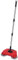 Carpet Sweeper for Quick Cleaning, Carpet Cleaning Various Carpets, Carpet Sweeper Without Electricity with 2 Sweeping Brushes, Remove Dirt Hair, Lightweight, Adjustable Handle 103 cm