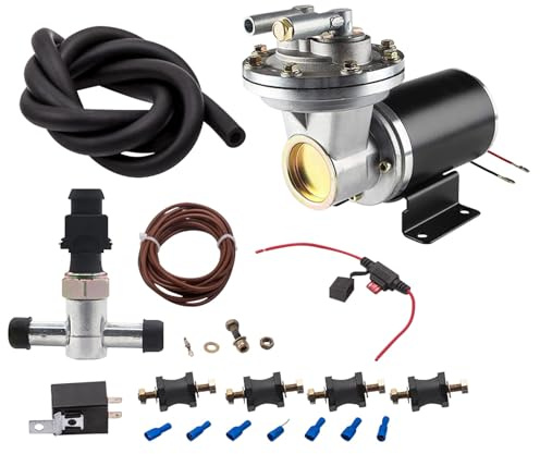 maXpeedingrods Juego de bombas de vacío eléctricas de 12 V, bomba de vacío para freno con kit de instalación | Juego de bombas de vacío eléctricas de 18 a 22 para freno con kit de instalación