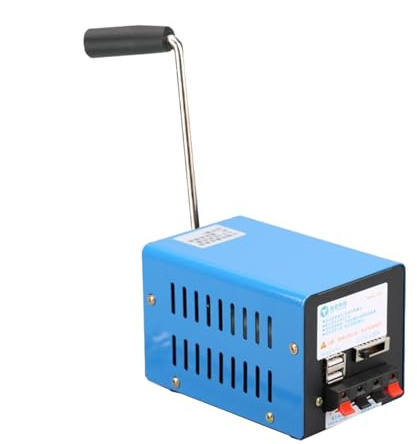 Generador manual - Generador eléctrico manual de 20W,Accident Manual Generator 2000rpm Hand Crank Generator, Central eléctrica para el hogar y al aire