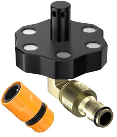 Chassis Flusher - Nettoyeur magnétique de dessous de caisse pour voitures - Kit de lavage de voiture et châssis - Berline, SUV, camping-car, atelier, garage, maison, raccord haute pression, acier