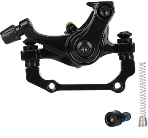 MoSundi Ensemble d'étrier de frein à disque avant droit et arrière pour trottinette électrique Kukirin G2, construction en alliage d'aluminium avec ressort, puissance de freinage, pour noir 103 x 5 x
