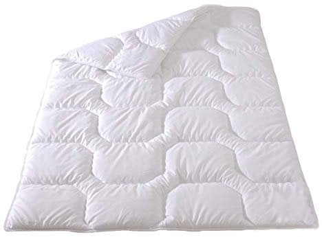 Frankenstolz Microfaser Steppbett Kochfest Nevada 155x220 cm, mittelwarme Bettdecke waschbar bis 95°C, für Allergiker geeignet