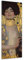 Wandbild Gustav Klimt Judith I (und der Kopf des Holofernes) - 30x90cm hochkant - Alte Meister Berühmte Gemälde Leinwandbild Kunstdruck Bild auf Leinwand