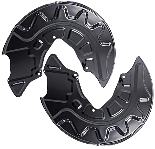BESTPRICE 2x Ankerblech vorne links & rechts Spritzbelch Deckblech für Bremsscheibe Kompatibel mit A udi A3, SEAT LEON, SKODA OCTAVIA 3, VW GOLF 7, PASSAT B8 (3G2, CB2)(3G5, CB5), TIGUAN