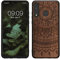 kwmobile Hülle kompatibel mit Huawei P30 Lite Hülle - Holz Case - Handy Cover - TPU Handyhülle in Dunkelbraun Indische Sonne