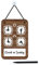 SIGNS - Design à Personnaliser - Horaires Ouverture Magasin - Country Chich Mod. OH02 - Panneau personnalisé Affichage horaire magasin, Horaire ouverture réglable