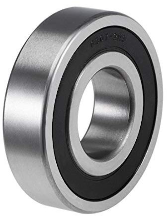 sourcing map Rillen Kugellager 6307-2RS Z2 Doppelt Geschirmt Kohlenstoffstahl 35mm X 80mm X 21mm