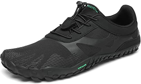 SAGUARO Zapatilla Minimalista Hombre Zapatillas de Trail Running Mujer Zapato Descalzo Negro Oscuro 40 EU