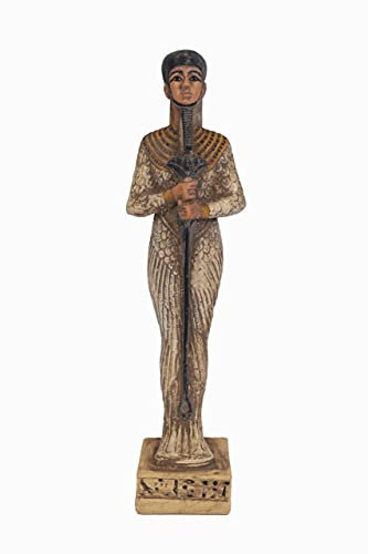 Einzigartige Statue des ägyptischen Lord Ptah-Hotep mit Federn, Minster und Philosoph aus schwerem Stein