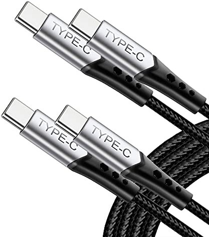 USB C to USB C Fast Charger Cable 1M 2M,60W PD Type C to Type C Charging Lead Compatible Samsung Galaxy S21 Plus Ultra S20 FE 5G S10 A51 A71,Note 20 10,Google Pixel 5 4 3 XL,iPad Pro 2018/2020/2021