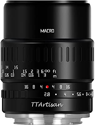 TTArtisan 40mm F2.8 Macro Lens APS-C 1:1 Magnification Macro Lens Manual Focus Prime Fixed Focus Lens for Fuji X-Mount Camera X-A1, X-A10, X-A2, X-A3, X-A5, X-A7, X-M1, X-M2, X-H1,X-T1