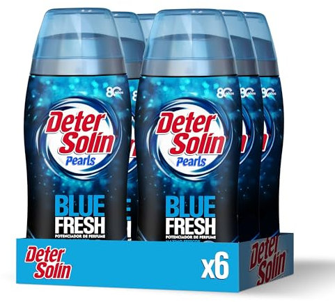 Detersolin Perlas Suavizante para la Ropa 96 Lavados (Pack 1 x 275 gr), Perfume Blue Fresh