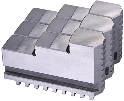 Oshhni 3-teiliges Drehfutter 3 Backenfutter Backenfutter Metalldrehbacken für, Verarbeitung Verlängerungsmaschine Ersatz, intern