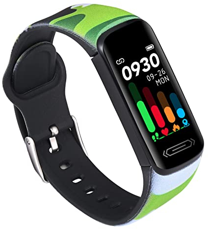 MicLee Damen Herren Fitness Tracker Fitnessuhr Armband Farbbildschirm Smartwatch Wasserdicht IP68 mit Pulsmesser Schrittzähler Kalorienzähler Schlafmonitor SMS Anruf Benachrichtigung für iOS Android