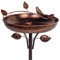 VEWOGARDEN Baignoires pour oiseaux pour extérieur, bol de baignoire pour oiseaux, 30,5 cm avec base à 5 broches, en métal et mangeoire combinée, sur pied, pour la cour, le jardin