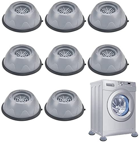 SAMSYOKI 8 Stück Waschmaschine Fußpolster,Universal Schwingungsdämpfer Anti Vibration Waschmaschine Füße Pad Gummi Antivibrationsmatte für Waschmaschine/Trockner/Möbel