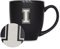 Rico Industries NCAA North Carolina-Charlotte 49ers Main Bistro-Tasse aus Keramik, 425 ml, lasergraviert, mattschwarz, für heiße oder kalte Getränke