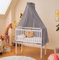 ALAVYA HOME® Betthimmel mit Himmelstange I Babybetthimmel Baldachin Kinderzimmer Himmel Moskitonetz für Babybett Stubenwagen Babywiege Kinderbett I 100% Bio-Baumwolle I GOTS-Zertifiziert I 150 x 240