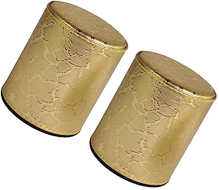 Toyvian Lederwürfelbecher Mit Deckel 2 Stück 3.31X3.31X3.70In Anti-Betrug Würfelbox Für Würfelspiele Ktv Lustiges Spielzubehör